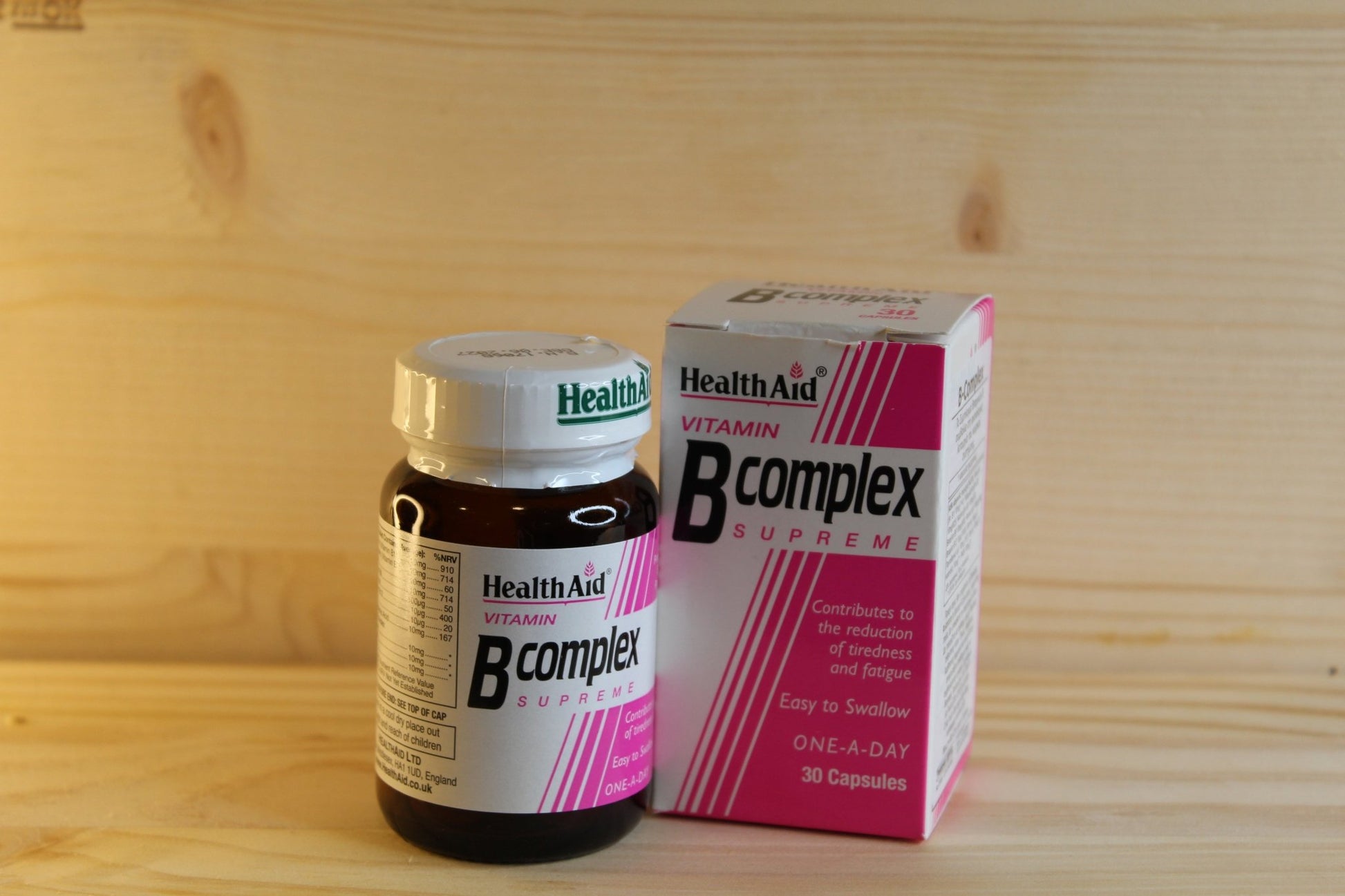 HealthAid Vitamin B Complex Supreme 30 Capsules HealthAid