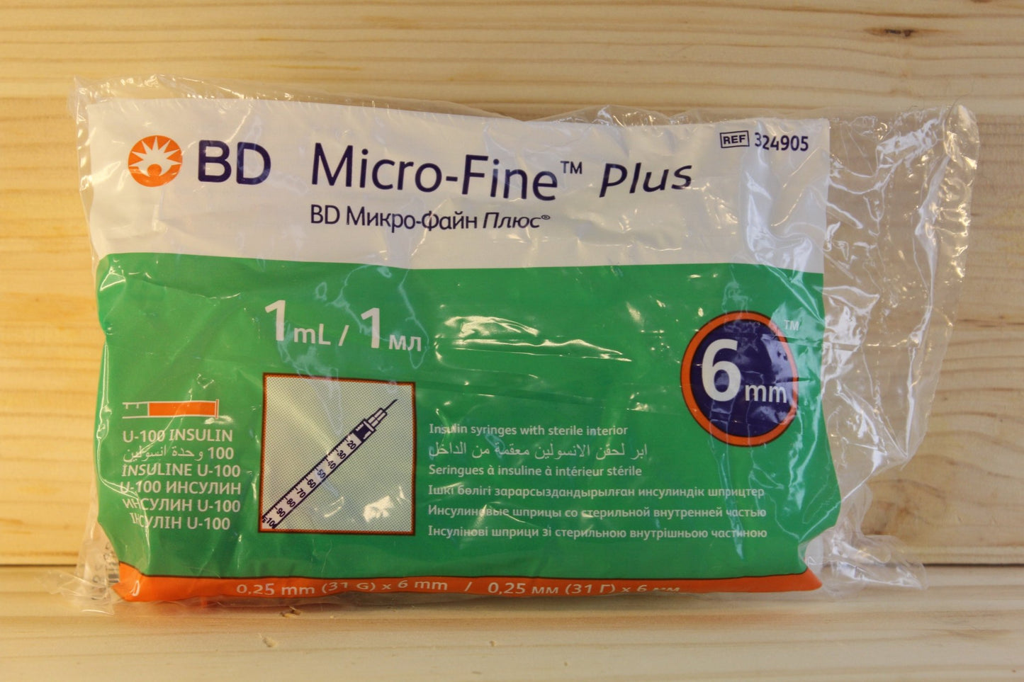 Micro-Fine Plus Insulin Syringes – 6mm, 1mL (U-100 Insulin) BD Medical