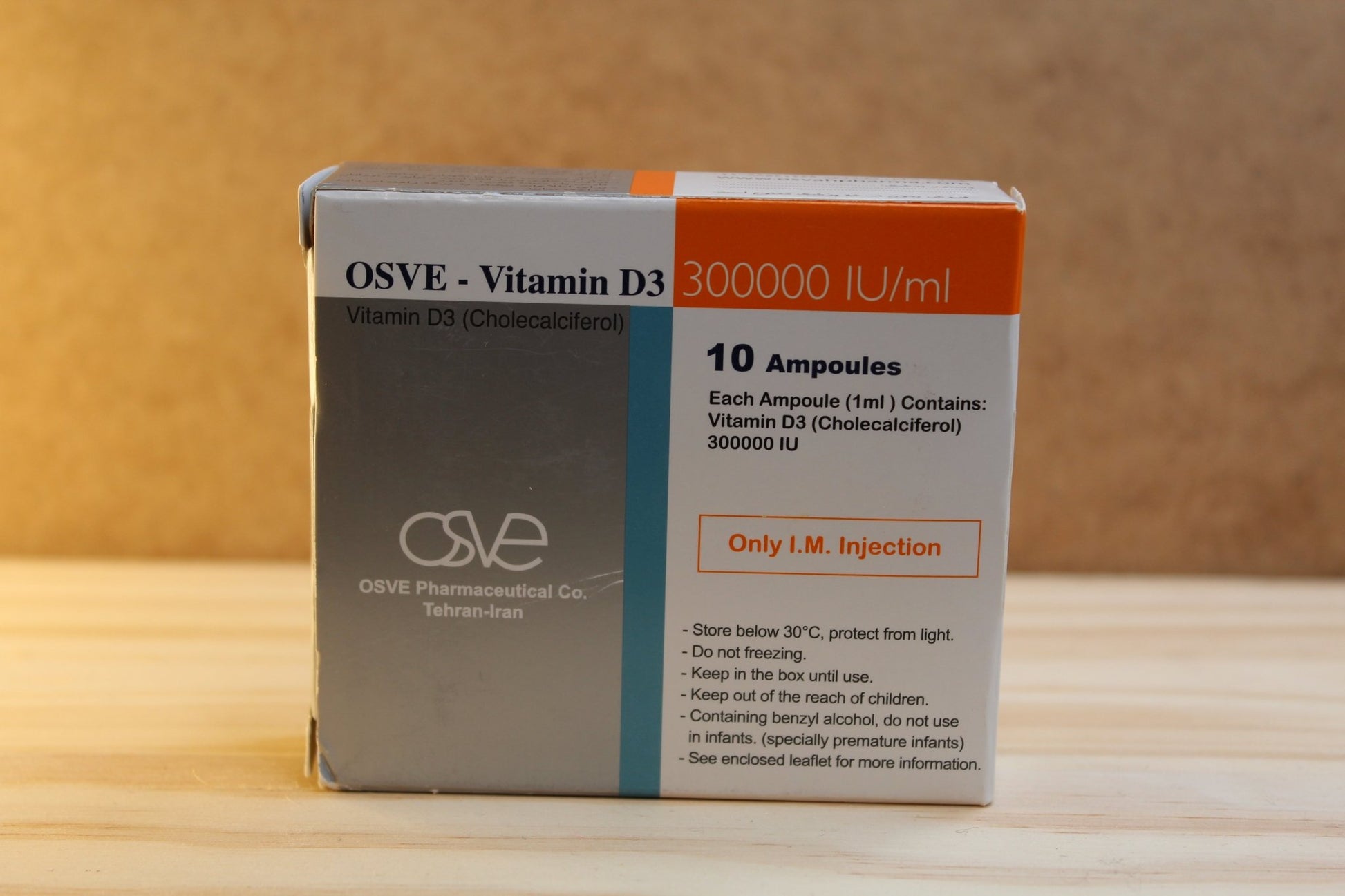 OSVE Vitamin D3 1ml x 10 300.000 IM I.U./ml Ampul OSVE Pharmaceutical Co